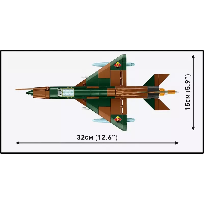 Cobi Mig-21 modelio rinkinys, 396 dalys – Cobi Blocks konstrukcinis rinkinys