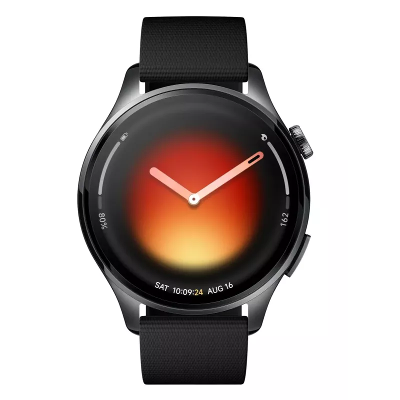 Išmanusis laikrodis Xiaomi Watch 5 — AMOLED 1,54 colio 480x480, Bluetooth 5.4, atsparus vandeniui, širdies ritmo monitorius, juodas