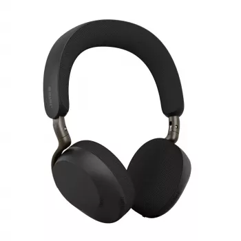 Jabra Evolve3 75 - UC Link390a - Juoda, Belaidis, 20 - 20000 Hz, Skambučiai/Muzika, 180 g, Ausinės, Juoda