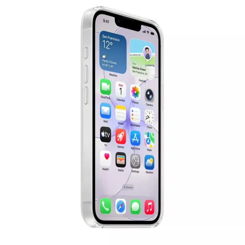 Skaidrus apsauginis dėklas Apple iPhone 17e – permatomas PC dėklas, MagSafe, 6,1 colio ekranui