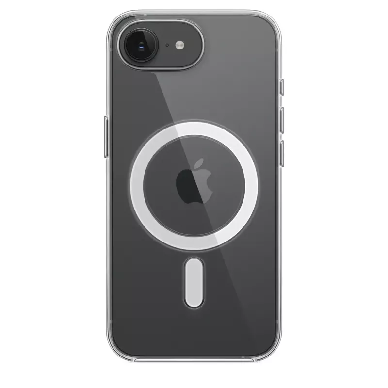 Skaidrus apsauginis dėklas Apple iPhone 17e – permatomas PC dėklas, MagSafe, 6,1 colio ekranui