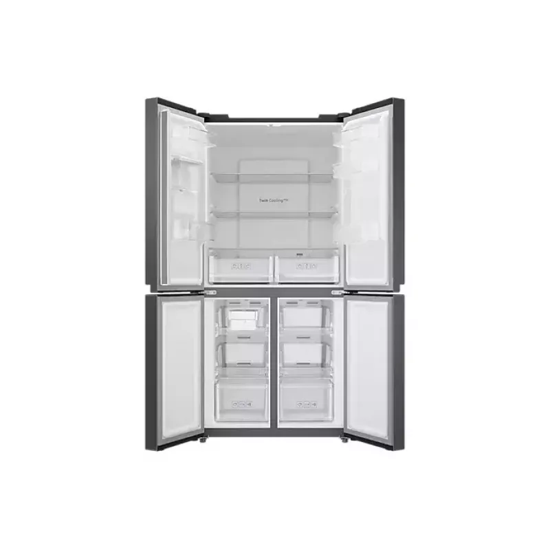 Samsung RF48A401EB4/EO šaldytuvas su šonine durimi, laisvai pastatomas, 488 l, juodas