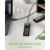 ICY BOX M.2 NVMe korpusas su USB 3.2 Gen 2 Type-C, SSD korpusas, M.2, PCI Express, 10 Gbit/s, Hot-swap, juodas