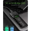 ICY BOX M.2 NVMe korpusas su USB 3.2 Gen 2 Type-C, SSD korpusas, M.2, PCI Express, 10 Gbit/s, Hot-swap, juodas