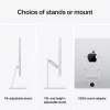 Monitorius Apple Studio Display 27 colių 5K Ultra HD LED — standartinis stiklas, reguliuojamo pasvirimo stovas, 5120×2880, įmontuoti garsiakalbiai, USB centras, sidabrinis
