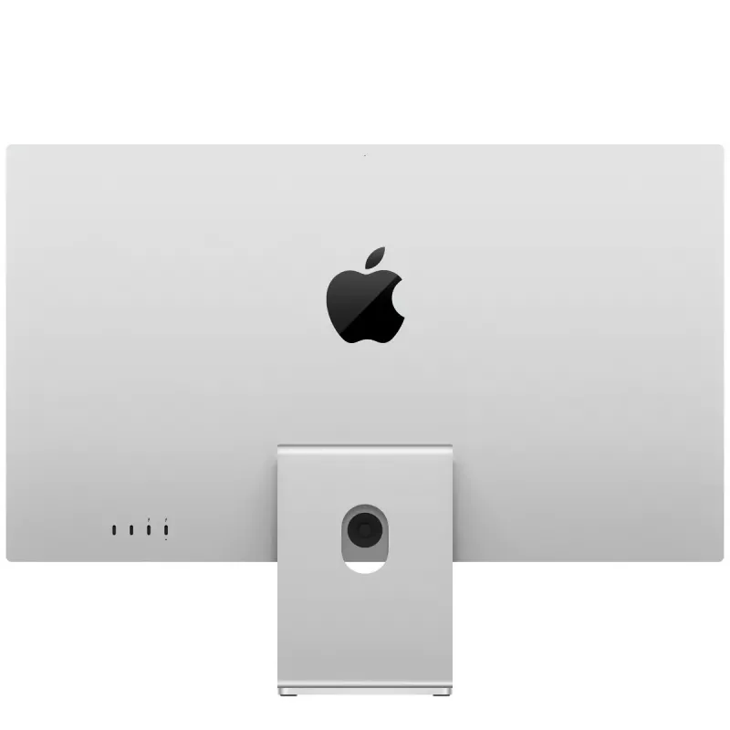 Monitorius Apple Studio Display 27 colių 5K Ultra HD LED — standartinis stiklas, reguliuojamo pasvirimo stovas, 5120×2880, įmontuoti garsiakalbiai, USB centras, sidabrinis