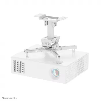 Lubinis projektoriaus laikiklis Neomounts CL25-530WH1 — pilnos eigos, maks. apkrova 45 kg, aukštis 25,5 cm, baltas
