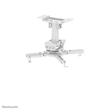 Lubinis projektoriaus laikiklis Neomounts CL25-530WH1 — pilnos eigos, maks. apkrova 45 kg, aukštis 25,5 cm, baltas