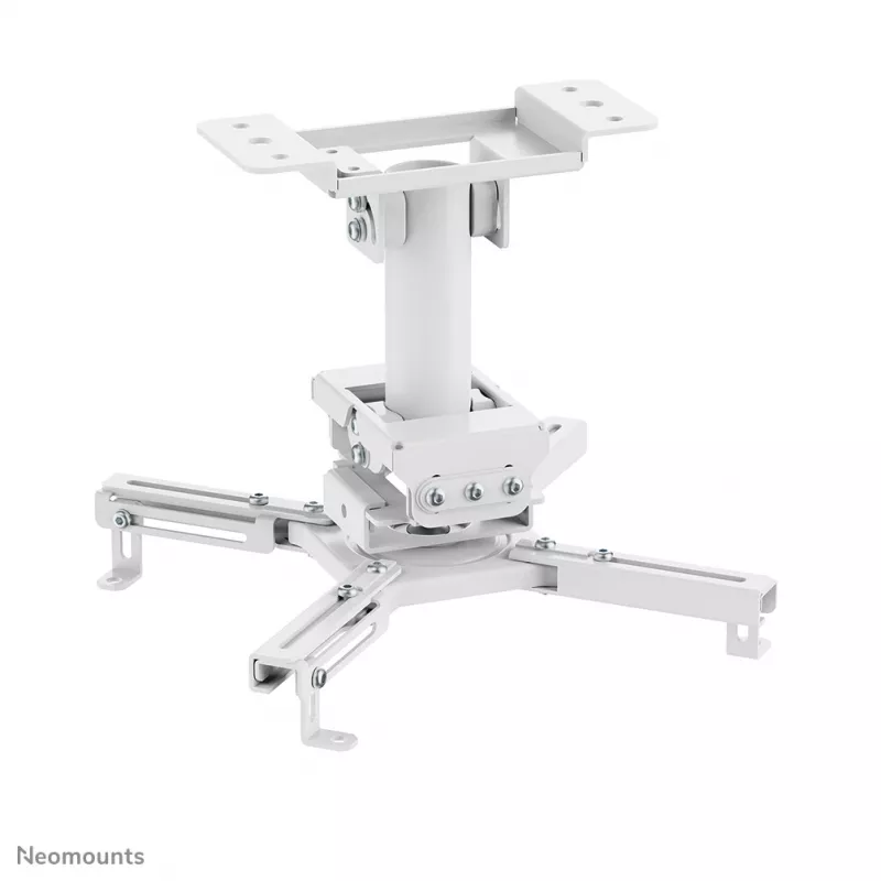 Lubinis projektoriaus laikiklis Neomounts CL25-530WH1 — pilnos eigos, maks. apkrova 45 kg, aukštis 25,5 cm, baltas