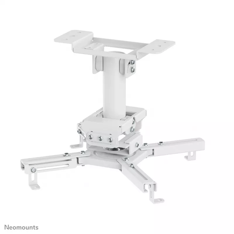 Lubinis projektoriaus laikiklis Neomounts CL25-530WH1 — pilnos eigos, maks. apkrova 45 kg, aukštis 25,5 cm, baltas