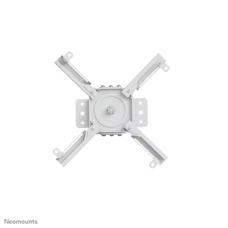 Lubinis projektoriaus laikiklis Neomounts CL25-530WH1 — pilnos eigos, maks. apkrova 45 kg, aukštis 25,5 cm, baltas