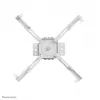 Lubinis projektoriaus laikiklis Neomounts CL25-530WH1 — pilnos eigos, maks. apkrova 45 kg, aukštis 25,5 cm, baltas