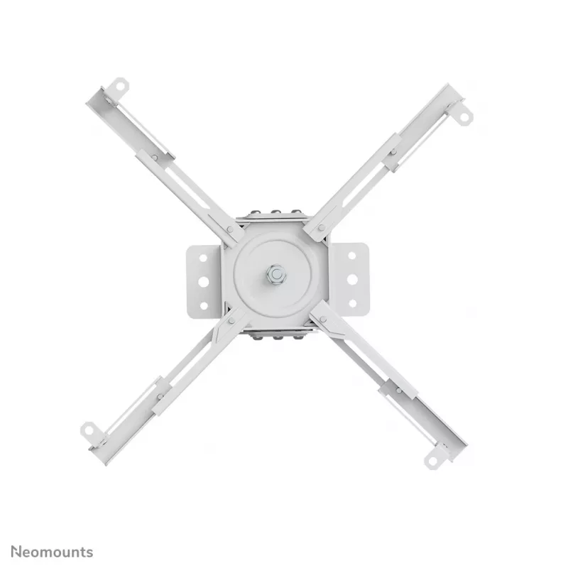 Lubinis projektoriaus laikiklis Neomounts CL25-530WH1 — pilnos eigos, maks. apkrova 45 kg, aukštis 25,5 cm, baltas