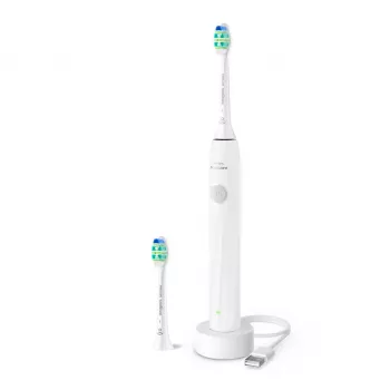 Įkraunamas garsinis dantų šepetėlis Philips Sonicare 2100 HX4022/01 — 1 rankena, 2 šepetėlių galvutės, ličio jonų baterija, Daily Care režimas