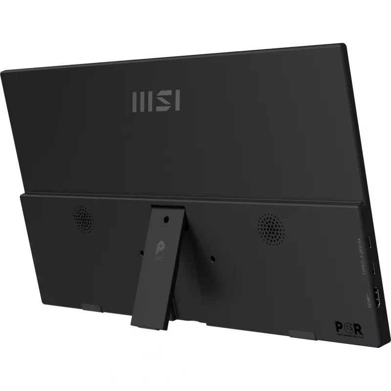 MSI PRO MP165 E6 nešiojamasis televizorius / monitorius Nešiojamasis monitorius Juodas 39,6 cm (15,6 col.) LED 1920 x 1080 pikseliai