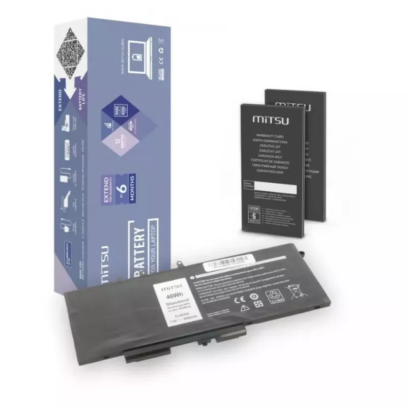 MITSU 5BM335 įkraunama nešiojamojo kompiuterio baterija, skirta Dell, 6000 mAh