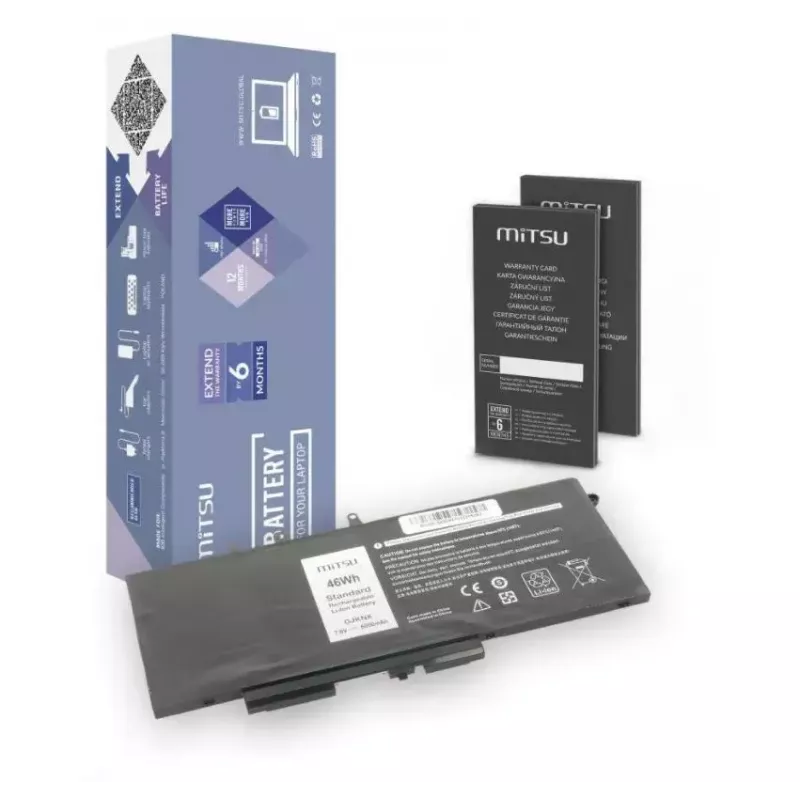 MITSU 5BM335 įkraunama nešiojamojo kompiuterio baterija, skirta Dell, 6000 mAh