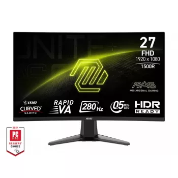 MSI MAG 276CXF kompiuterio monitorius 68,6 cm (27 col.) 1920 x 1080 pikselių Full HD LCD juodas