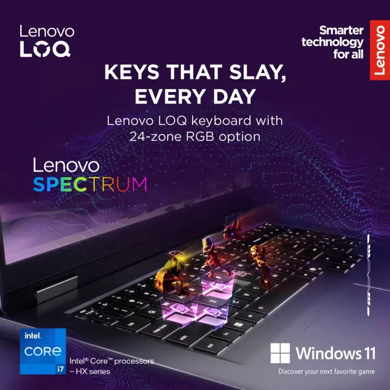 Nešiojamasis kompiuteris Lenovo LOQ 17IRX10 17,3 col. FHD IPS i7-13650HX 16GB DDR5 1TB SSD NVIDIA GeForce RTX 5060 8GB Windows 11 Home Luna Grey