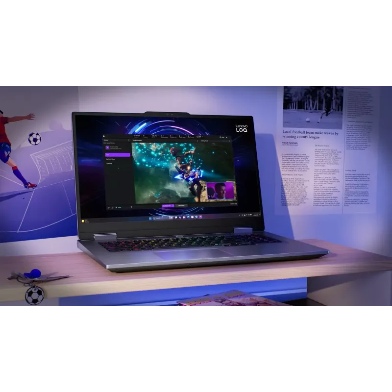 Nešiojamasis kompiuteris Lenovo LOQ 17IRX10 17,3 col. FHD IPS i7-13650HX 16GB DDR5 1TB SSD NVIDIA GeForce RTX 5060 8GB Windows 11 Home Luna Grey