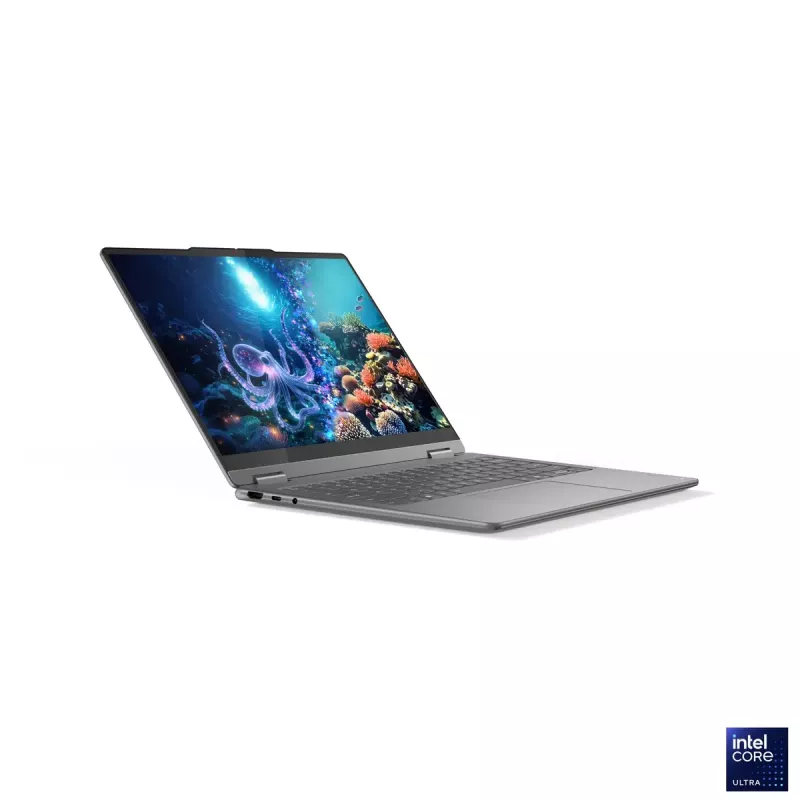 Lenovo Yoga 7 2-in-1 14ILL10 | Luna Grey | 14 colių | OLED | Jutiklinis ekranas | WUXGA | 1920 x 1200 pikselių | Intel Core Ultra 7 | 256V | 16 GB | Prilituota LPDDR5x | Kietojo kūno disko talpa 512 GB | Intel Arc Graphics 140V | Windows 11 Home | 802.11be | Bluetooth versija 5.4 | Klaviatūros kalba anglų | Klaviatūra su apšvietimu | Garantija 24 mėn. | Baterijos garantija 12 mėn.