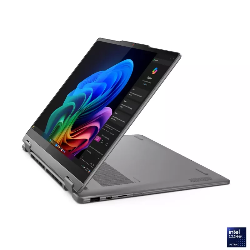 Lenovo Yoga 7 2-in-1 14ILL10 | Luna Grey | 14 colių | OLED | Jutiklinis ekranas | WUXGA | 1920 x 1200 pikselių | Intel Core Ultra 7 | 256V | 16 GB | Prilituota LPDDR5x | Kietojo kūno disko talpa 512 GB | Intel Arc Graphics 140V | Windows 11 Home | 802.11be | Bluetooth versija 5.4 | Klaviatūros kalba anglų | Klaviatūra su apšvietimu | Garantija 24 mėn. | Baterijos garantija 12 mėn.