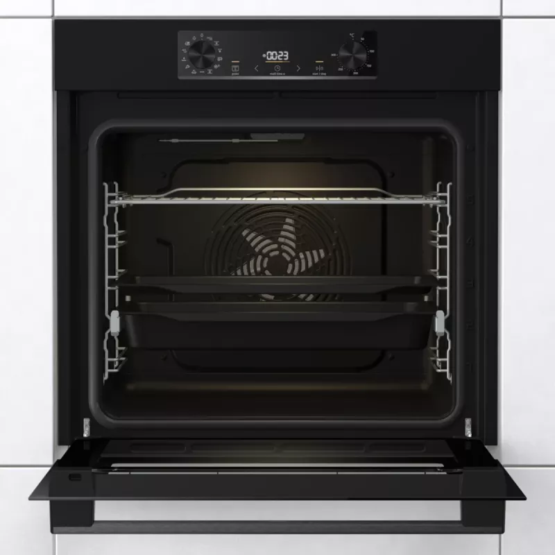 Gorenje Elektrinė orkaitė BOS6737E06B RAL9005, Didelė, Elektrinė, 77 L, 77 L, 2300 W, 300 °C
