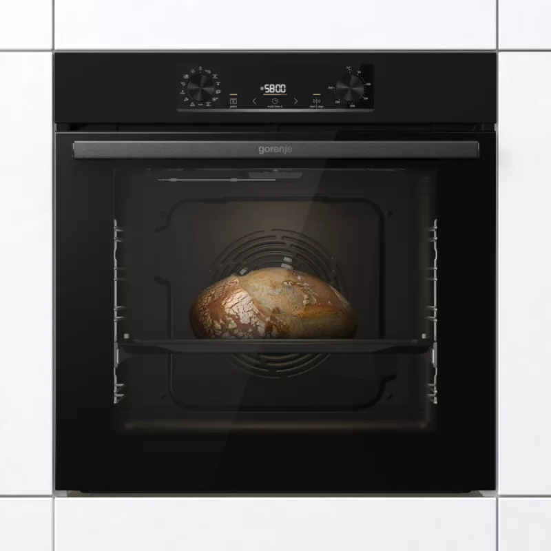 Gorenje Elektrinė orkaitė BOS6737E06B RAL9005, Didelė, Elektrinė, 77 L, 77 L, 2300 W, 300 °C