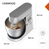 Stacionarus plaktuvas Kenwood Chef XL KVL4110S — 1200 W, 6,7 L nerūdijančio plieno dubuo, planetinis maišymas, trintuvas, sidabrinis