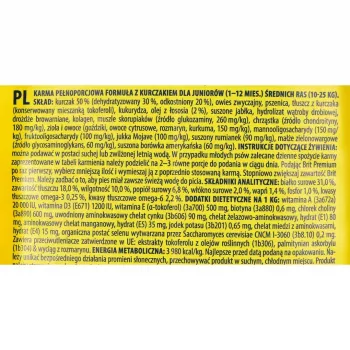 Sausas šunų maistas Brit Premium By Nature Junior — vištienos formulė, 15 kg, baltymai 31% riebalai 18%