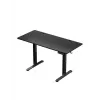 Tiesus žaidimų stalas Huzaro Hero 8.2 Juoda MDF stačiakampis 1200x600 mm, reguliuojamas aukštis 720–1180 mm, 80 kg apkrova