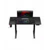 Tiesus žaidimų stalas Huzaro Hero 8.2 Juoda MDF stačiakampis 1200x600 mm, reguliuojamas aukštis 720–1180 mm, 80 kg apkrova