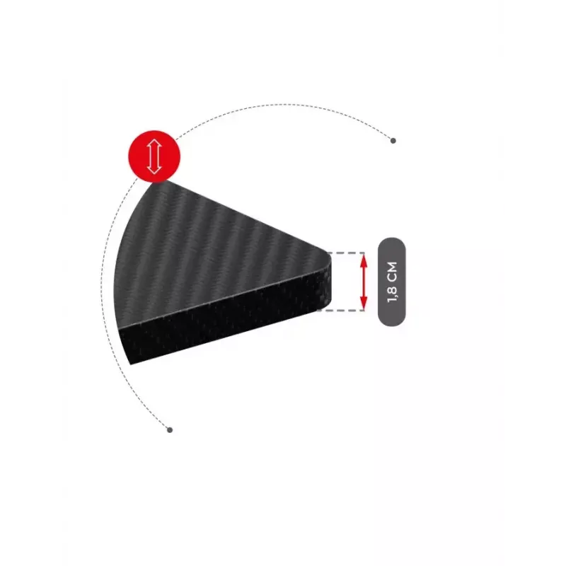 Tiesus žaidimų stalas Huzaro Hero 8.2 Juoda MDF stačiakampis 1200x600 mm, reguliuojamas aukštis 720–1180 mm, 80 kg apkrova