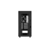 PC korpusas DeepCool CH510 Midi Tower Juoda — grūdintas stiklas, microATX/ATX, palaiko 360 mm priekinius/viršutinius radiatorius, maks. GPU 38 cm, PSU apačioje, 7 išplėtimo lizdai