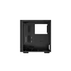 PC korpusas DeepCool CH510 Midi Tower Juoda — grūdintas stiklas, microATX/ATX, palaiko 360 mm priekinius/viršutinius radiatorius, maks. GPU 38 cm, PSU apačioje, 7 išplėtimo lizdai