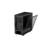 PC korpusas DeepCool CH510 Midi Tower Juoda — grūdintas stiklas, microATX/ATX, palaiko 360 mm priekinius/viršutinius radiatorius, maks. GPU 38 cm, PSU apačioje, 7 išplėtimo lizdai