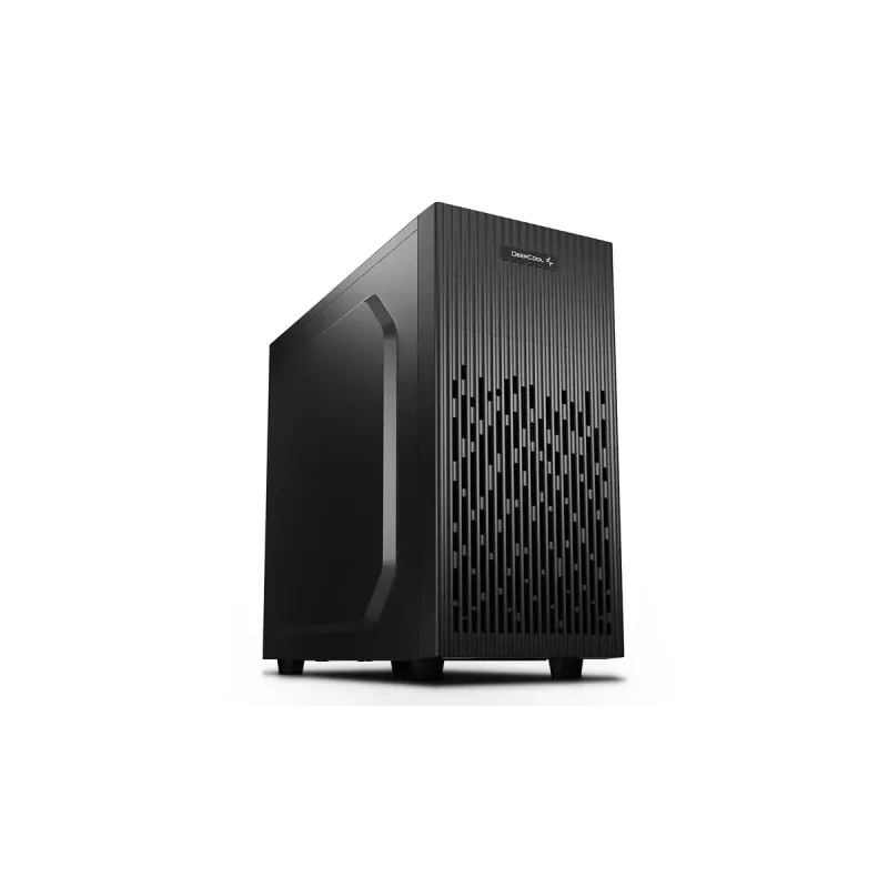 PC korpusas DeepCool Matrexx 30 SI Mini Tower — Micro ATX/Mini-ITX, 3x3,5 col. + 2x2,5 col. lizdai, 25 cm GPU, 15,1 cm CPU aušintuvas, viršutinis maitinimo šaltinis, juodas