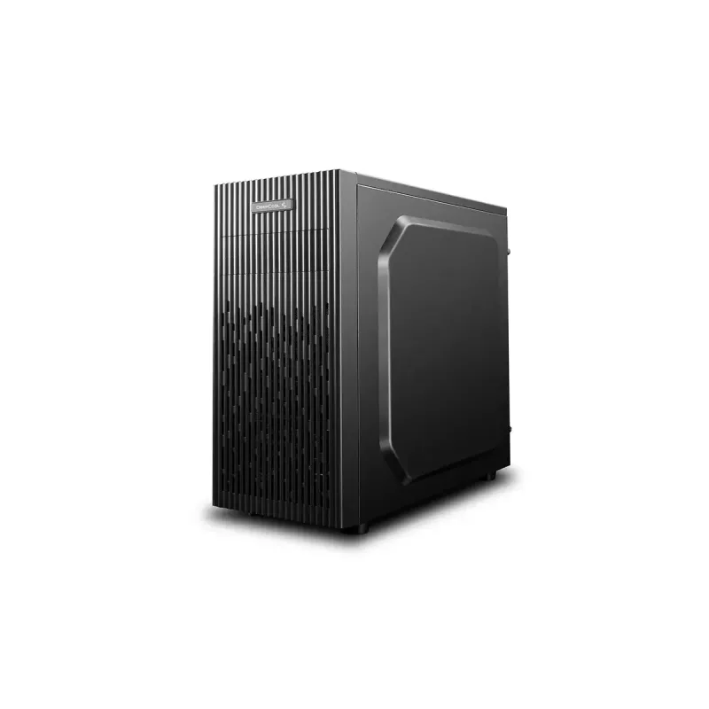 PC korpusas DeepCool Matrexx 30 SI Mini Tower — Micro ATX/Mini-ITX, 3x3,5 col. + 2x2,5 col. lizdai, 25 cm GPU, 15,1 cm CPU aušintuvas, viršutinis maitinimo šaltinis, juodas