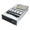Stovo serveris ASUS ESC8000A-E13 (4U) sidabrinis — LGA 6096, AMD EPYC, DDR5, iki 3 TB, 24 DIMM, 2× CPU, 3200 W maitinimo blokas