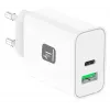 Techly IPW-USB-30WACG mobilusis įkroviklis Universalus Balta AC Greitas įkrovimas Vidinis