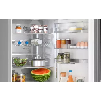 Bosch Serie 6 KGN39LBCF šaldytuvas-šaldiklis laisvai pastatomas 363 l juodos spalvos
