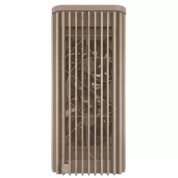 PC korpusas ASUS ProArt PA401 Wood Edition smėlio spalvos — vidutinio dydžio bokštas, metalinis priekinis skydelis