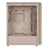 PC korpusas ASUS ProArt PA401 Wood Edition smėlio spalvos — vidutinio dydžio bokštas, metalinis priekinis skydelis