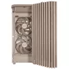 PC korpusas ASUS ProArt PA401 Wood Edition smėlio spalvos — vidutinio dydžio bokštas, metalinis priekinis skydelis
