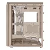PC korpusas ASUS ProArt PA401 Wood Edition smėlio spalvos — vidutinio dydžio bokštas, metalinis priekinis skydelis