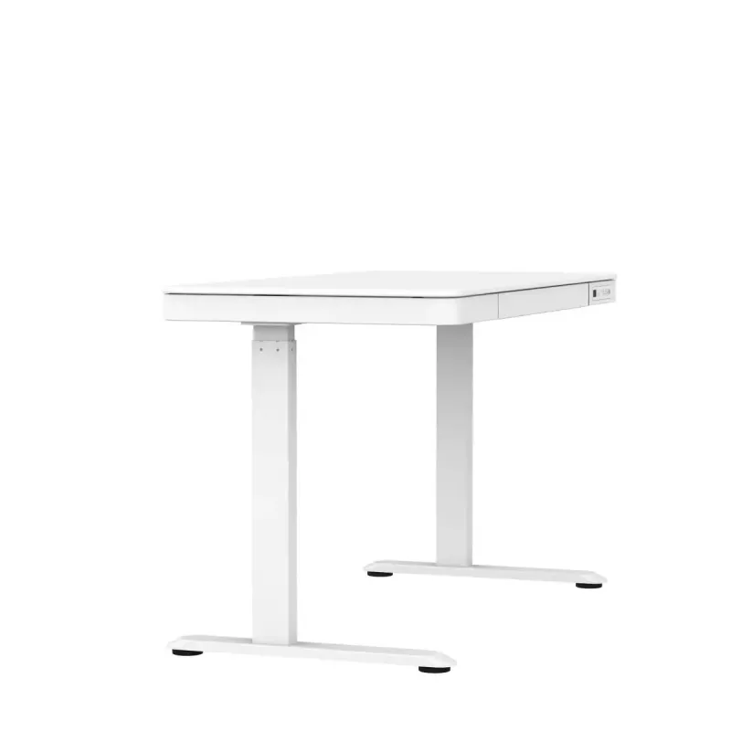 Elektrinis reguliuojamo aukščio stalas ActiveJet ET119W-C, 140x70 cm, eiga 50 cm, apkrova 45 kg, balta