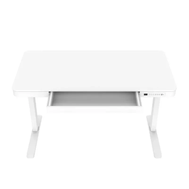 Elektrinis reguliuojamo aukščio stalas ActiveJet ET119W-C, 140x70 cm, eiga 50 cm, apkrova 45 kg, balta