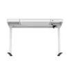 Elektrinis reguliuojamo aukščio stalas ActiveJet ET119W-C, 140x70 cm, eiga 50 cm, apkrova 45 kg, balta
