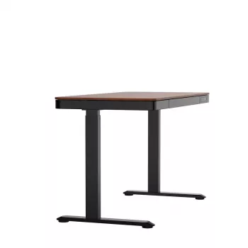 Stalas ActiveJet ET119W-C elektrinis reguliuojamo aukščio stalas 140x70 cm juoda/riešutmedžio spalva su USB-A ir USB-C prievadais