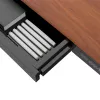 Stalas ActiveJet ET119W-C elektrinis reguliuojamo aukščio stalas 140x70 cm juoda/riešutmedžio spalva su USB-A ir USB-C prievadais